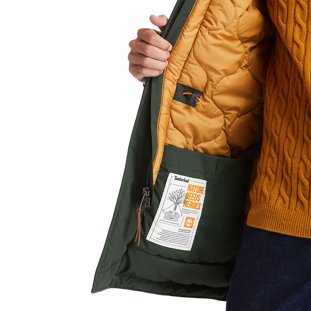 Chaquetas Timberland Hombre Outdoor Heritage Ecoriginal Parka Y Dryvent™ Technology Verde Oscuro - C